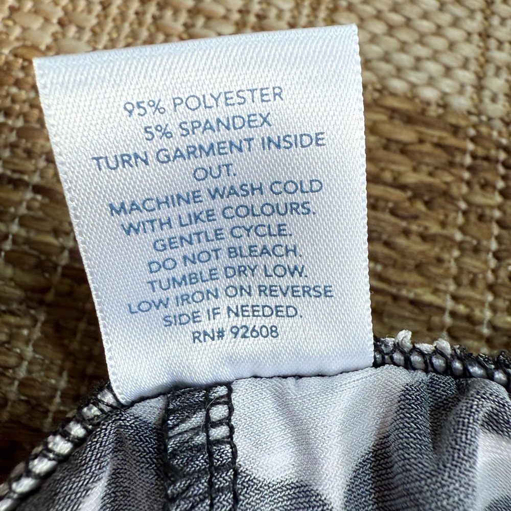 PASSPORT Black and White Patterned Pants, size XL brand new without tag - Picture 4 of 5